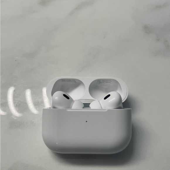 White Wireless Earbuds with Charging Case